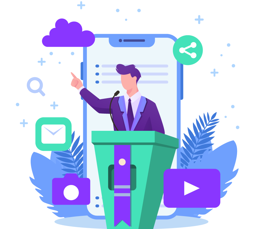 Ilustración Curso Generación de Contenidos