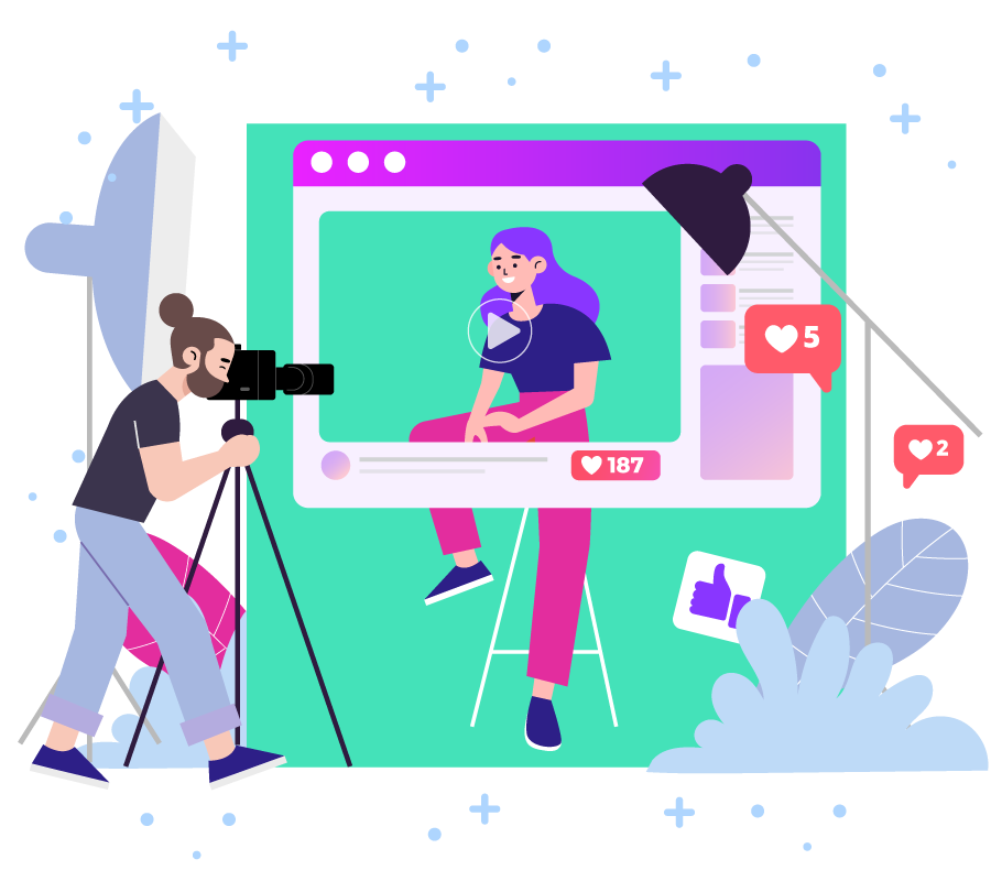 Ilustración Curso Generación de Contenidos